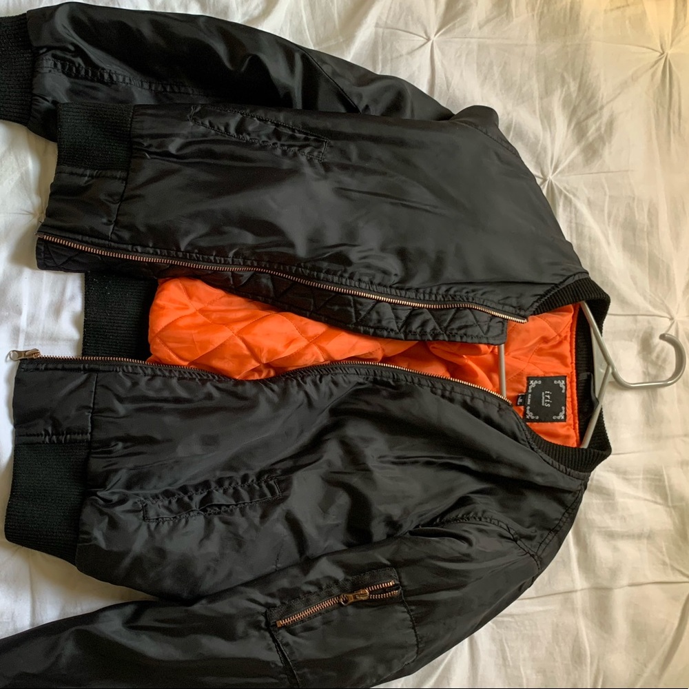 Black Bomber Jacket